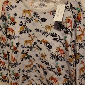 NWT Vera Bradley Christmas Reindeer Pajama Top Size 2xl 20
